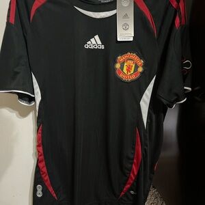 adidas Black & Red Manchester United Training Jersey